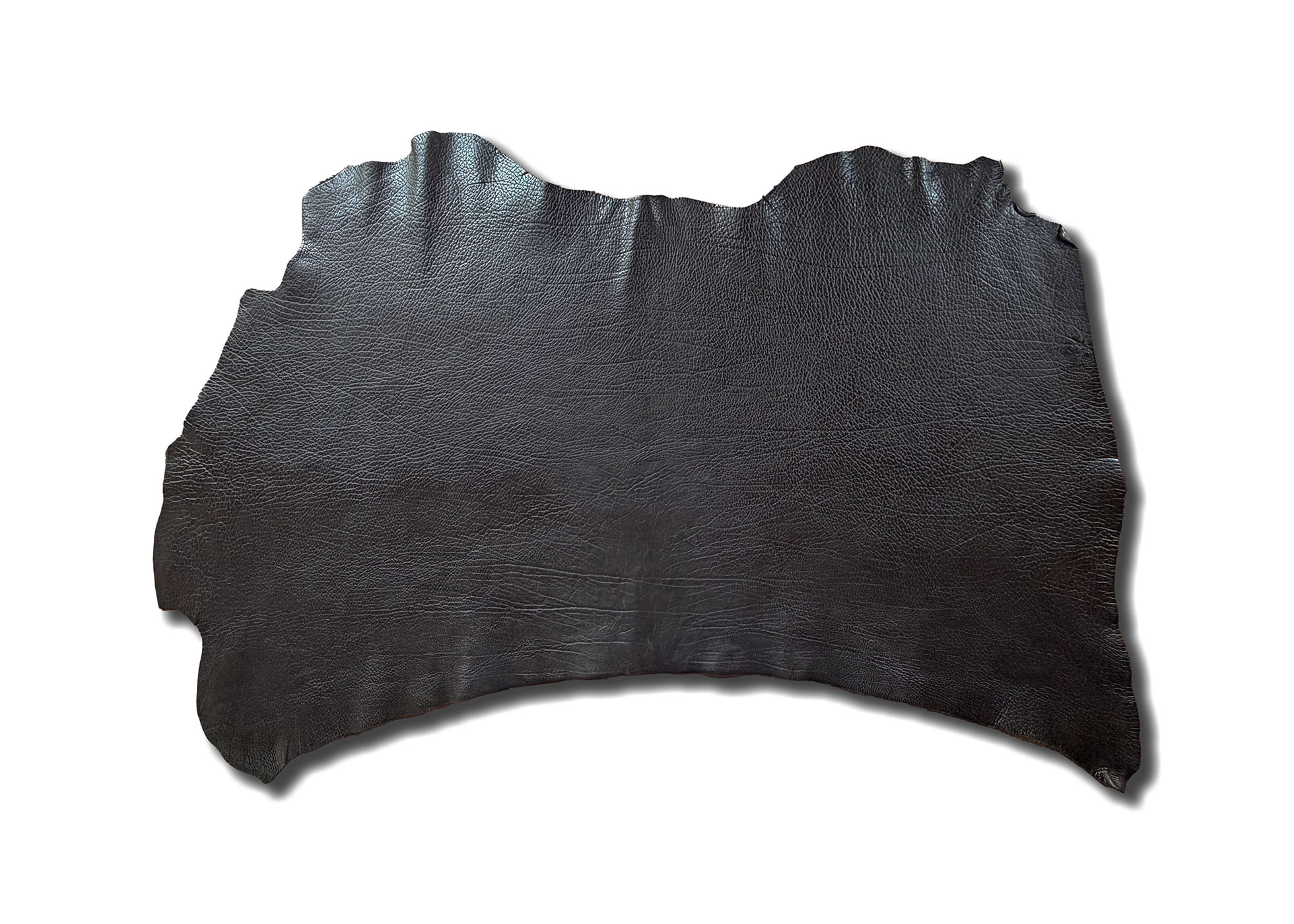 Blankleder gefettet und gewalkt, schwarz (3,3 mm) 1,24 m²