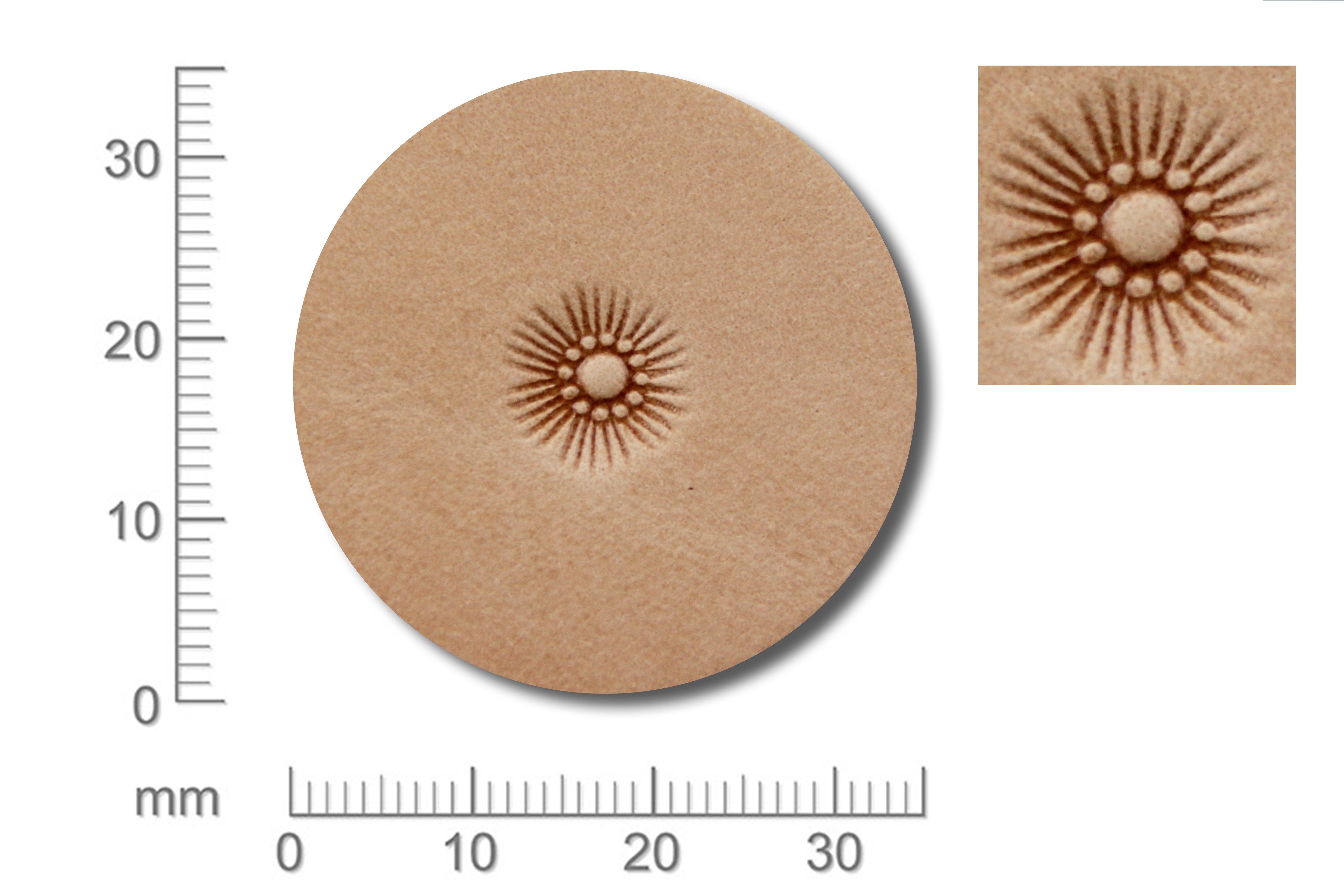 Punziereisen / Prägewerkzeug / Lederstempel J615 * ( F-11 )
