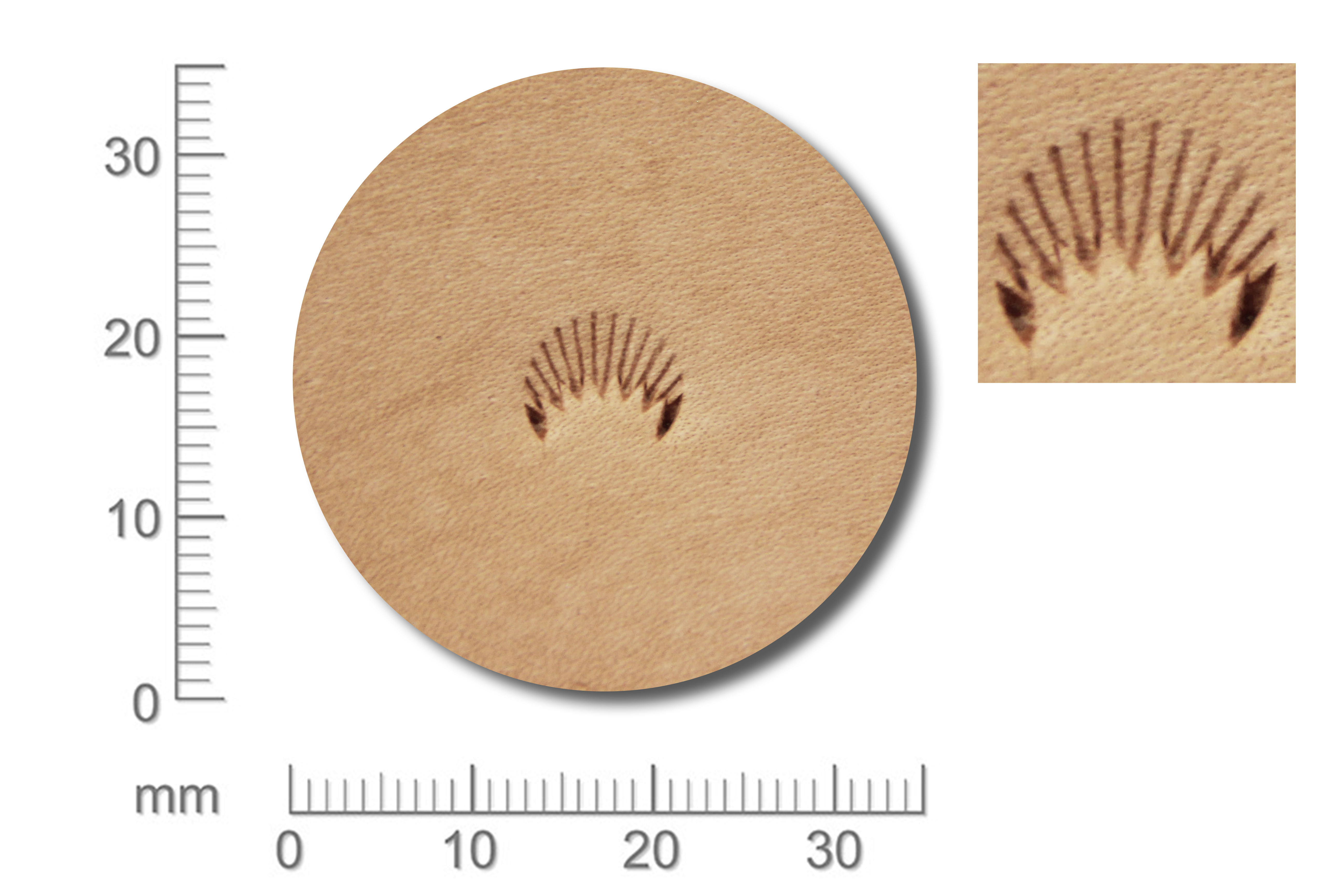 Punziereisen / Prägewerkzeug / Lederstempel C432 ( S II-08 )