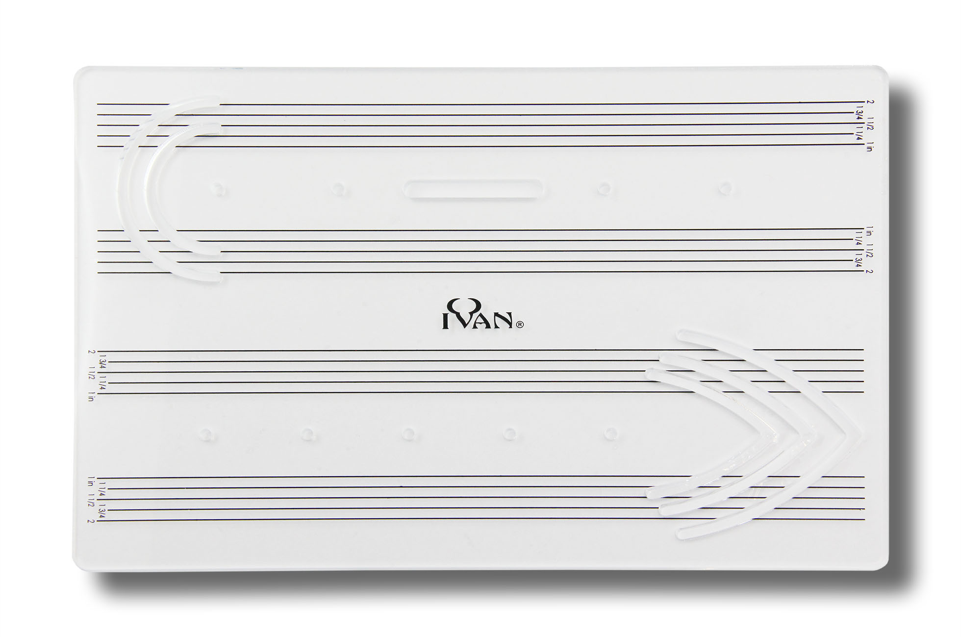 Zeichenschablone für Riemenenden