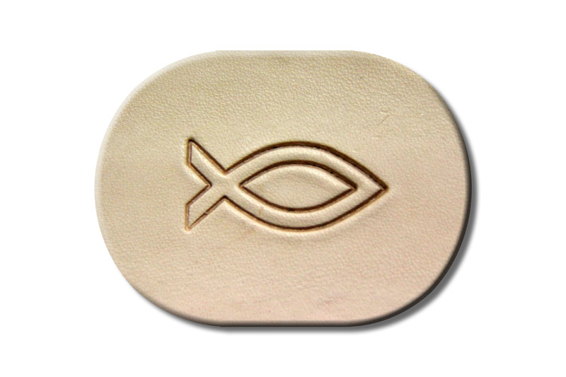 Punzieraufsatz / Lederstempel "Christlicher Fisch"