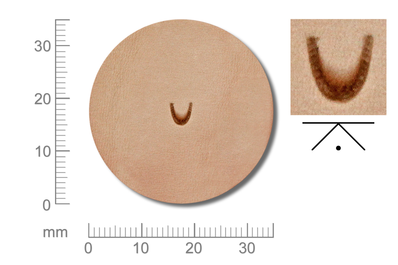 Rickert - Punziereisen / Prägewerkzeug U851 ( 2c-06 )
