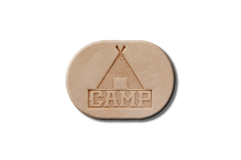 Punzieraufsatz / Lederstempel "Camp"