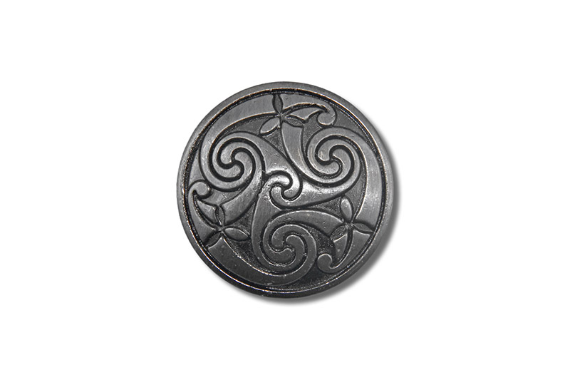 Concho, Celtic Spiral 1 (antik silber)