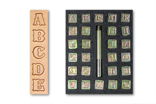 2253_0 Punziereisen / Prägewerkzeug "Buchstaben"