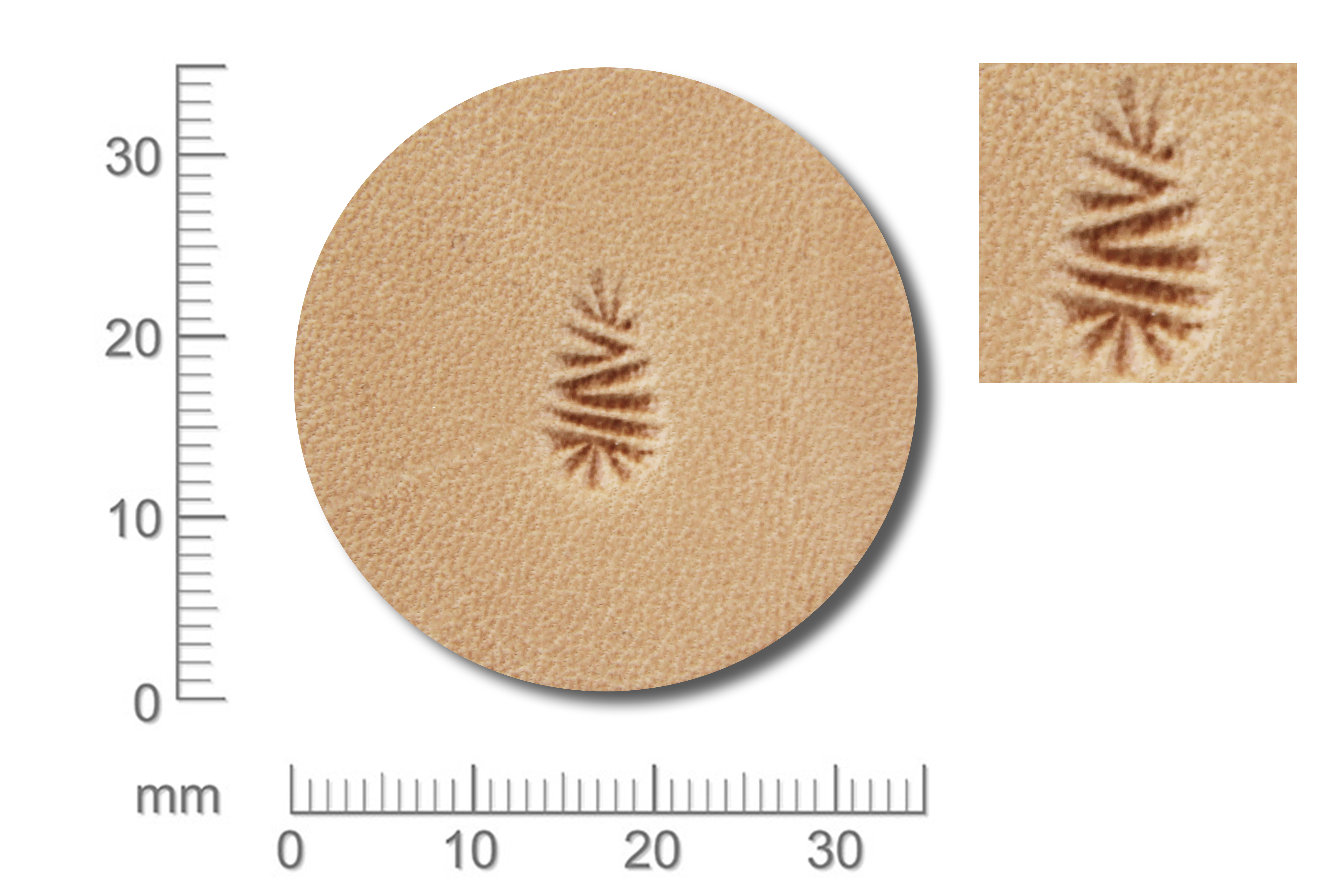 IV_66657-00mHsg9RpVMmPKG Punziereisen / Prägewerkzeug / Lederstempel M657 ( TF-12 )