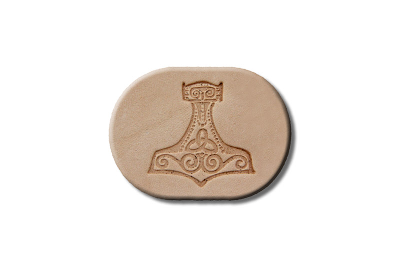 Punzieraufsatz / Lederstempel "Mjölnir / Thors Hammer"