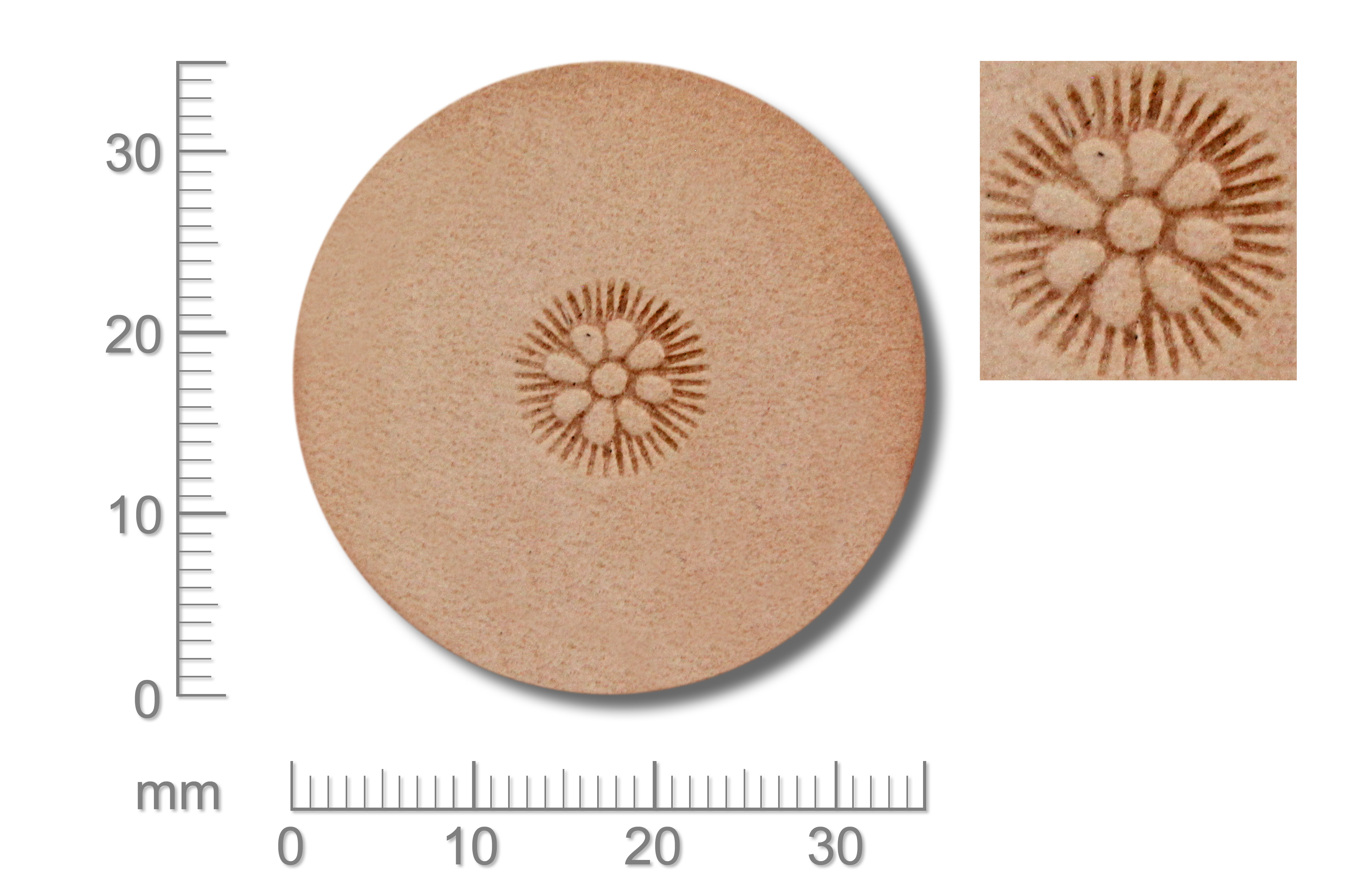 Punziereisen / Prägewerkzeug / Lederstempel J547 * ( B II-06 )