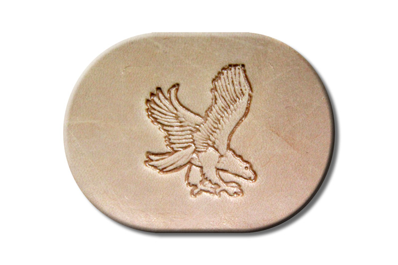 Punzieraufsatz / Lederstempel "Adler jagend rechts"