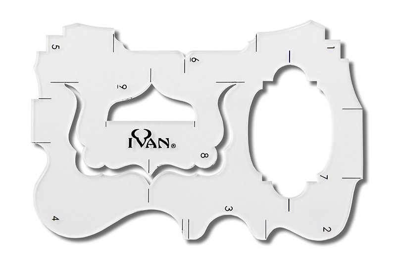 Zeichenschablone für Design-Lederkanten