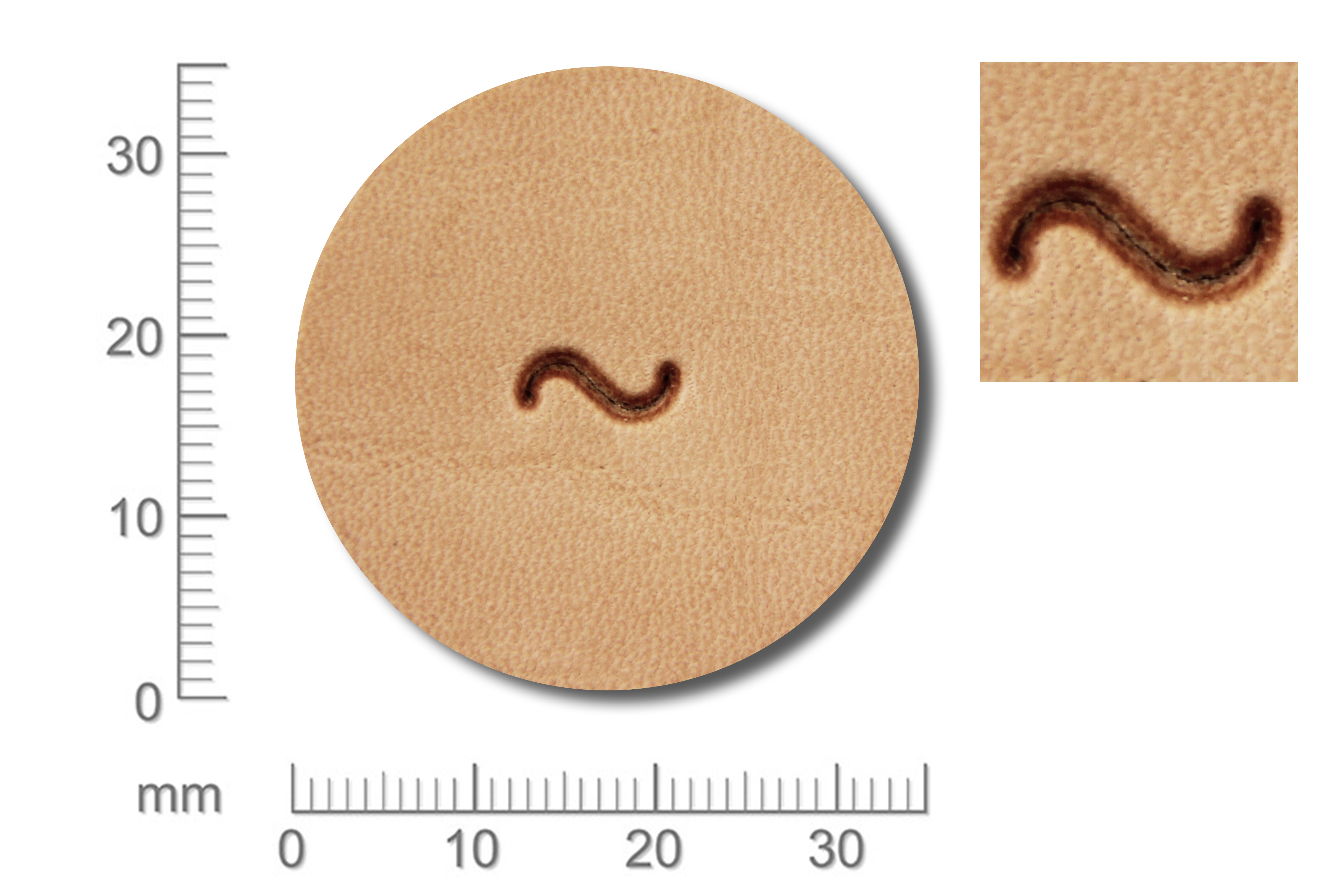Punziereisen / Prägewerkzeug / Lederstempel R875 ( D IV-08 )