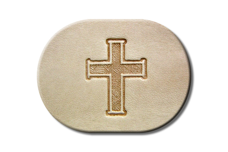 Punzieraufsatz / Lederstempel "Kreuz"