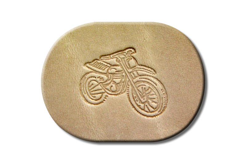 Punzieraufsatz / Lederstempel "Motorrad"