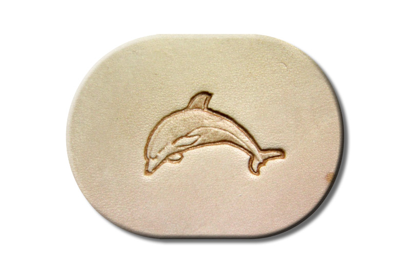 Punzieraufsatz / Lederstempel "Delfin"