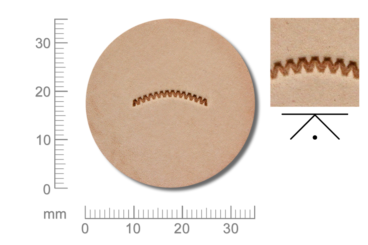 Rickert - Punziereisen / Prägewerkzeug V462 ( 2c-12 )