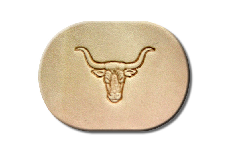 Punzieraufsatz / Lederstempel "Rinderkopf"