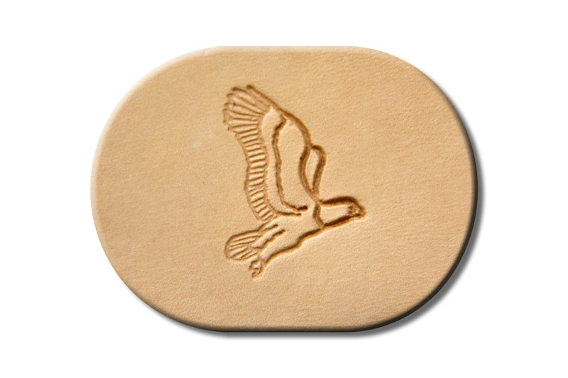 Punzieraufsatz / Lederstempel "Adler jagend"