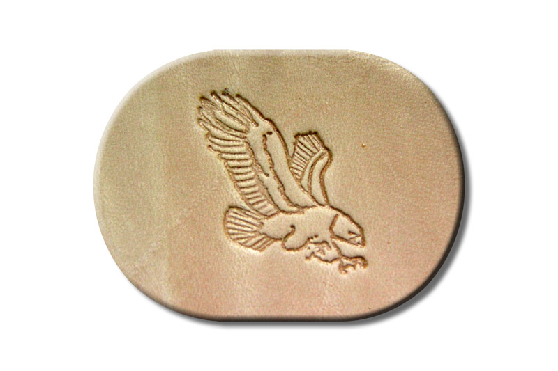 Punzieraufsatz / Lederstempel "Adler landend rechts"