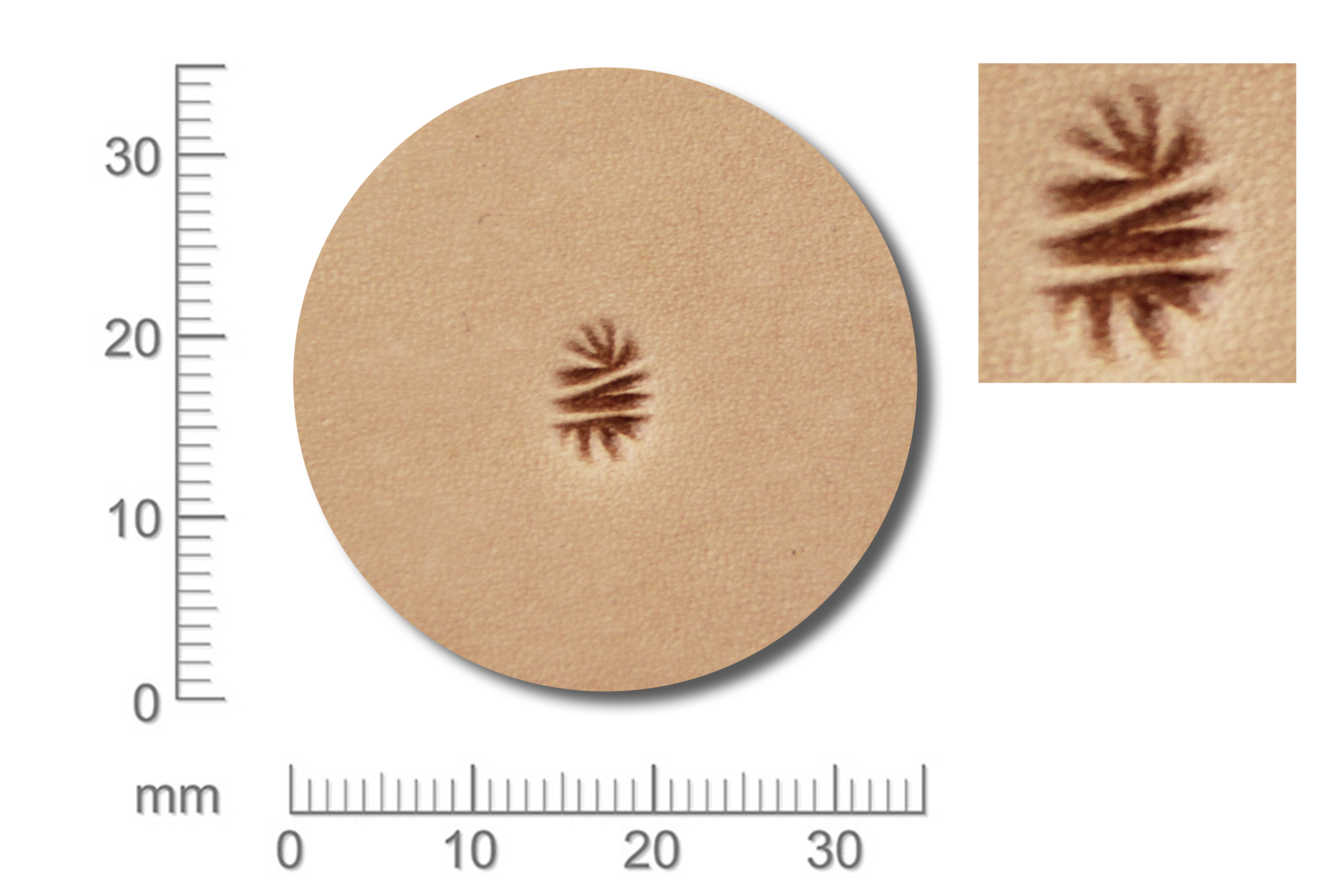 IV-66656-00 Punziereisen / Prägewerkzeug / Lederstempel M656 ( TF-11 )