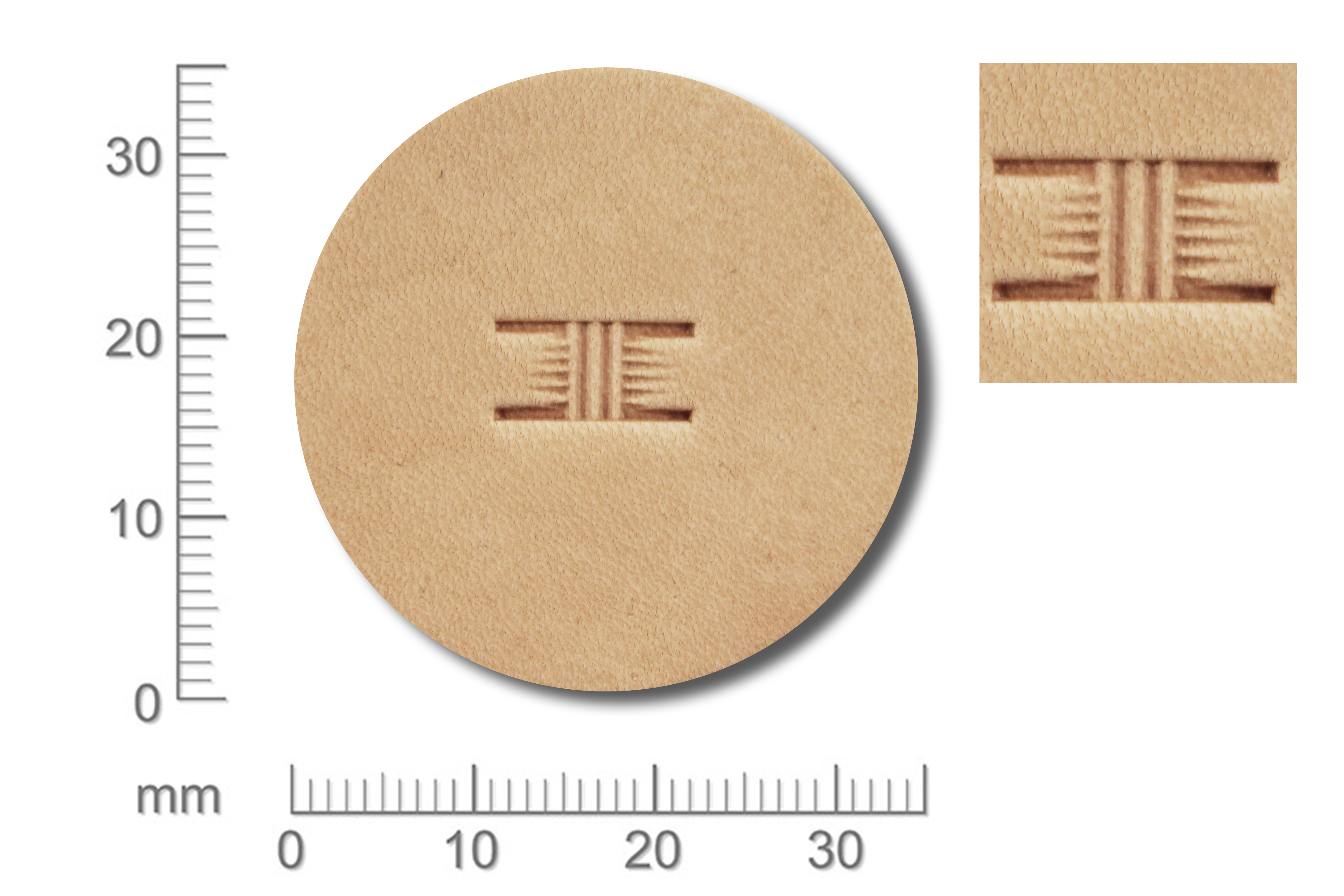 Punziereisen / Prägewerkzeug / Lederstempel X511 ( D II-07 )